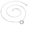 Náhrdelník kroužek s diamanty 10982-NH01-B-DIA