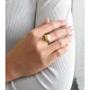 Stříbrný prsten se Swarovski perlou pastelově žlutý 35022.3