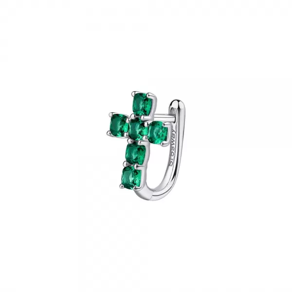 Single náušnice Brosway Fancy Life Green
