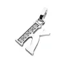 Přívěsek písmeno K bílé zlato 585/1000 přírodní diamanty 0.018 ct G/SI 10982-00-B-DIA-K