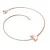 Náramek z růžového zlata 585/1000 přírodní diamanty 0.018 ct G/SI 10982-NR05-D-CV-DIA