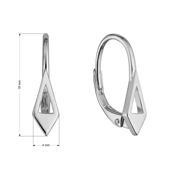 Stříbrné náušnice 61024