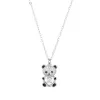 Stříbrný náhrdelník medvídek se zirkony 12101.1 crystal