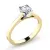 Dámský prsten žluté zlato 585/1000 přírodní diamant 0.62 ct G/SI 10966-ZLB-DIA