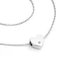 Náhrdelník srdce s diamantem 10979-NH01-B-DIA