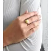 Stříbrný prsten se Swarovski perlou pastelově žlutý 35022.3