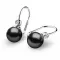 Náušnice s perlou a diamanty 10868B-DIA-Black