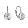 Stříbrné náušnice s bílým zirkonem 11510.1 crystal