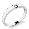 Zásnubní prsten bílé zlato 585/1000 přírodní diamant 0.055 ct G/SI ZP-10978-B-DIA