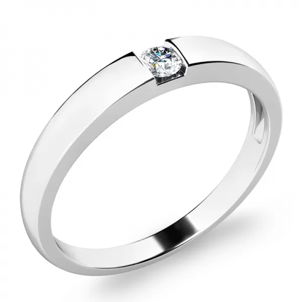 Zásnubní prsten s diamantem ZP-10978-B-DIA