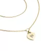 Náhrdelník srdce s diamantem 10874-NH05-ZL-DIA