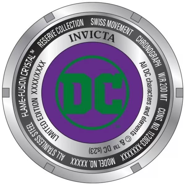 Invicta DC Comics Joker Quartz 54mm 44461 Limited Edition