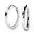 Dámské náušnice bílé zlato 585/1000 přírodní diamant kruhy 10985-B-Black