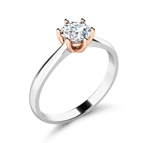 Zásnubní prsten s diamantem ZP-10965-BCV-DIA