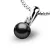 Dámský přívěsek přírodní diamant 0.025 ct perlový 10891-B-DIA-Black