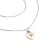 Dámský náhrdelník zlato mix 585/1000 přírodní diamant srdce 10874-NH05-BCV-Champ