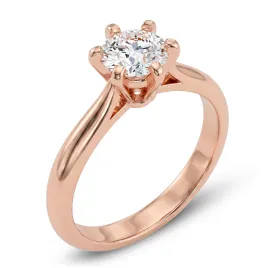 Zásnubní prsten růžové zlato 585/1000 přírodní diamant 0.620ct G/SI ZP-10999-CV-DIA