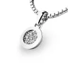 Přívěsek z bílého zlata s diamanty 10904-B-DIA