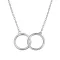 Stříbrný náhrdelník s kroužky 62026