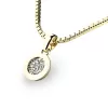 Přívěsek ze žlutého zlata s diamanty 10904-ZL-DIA
