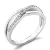 Prsten z bílého zlata 585 s přírodními diamanty 0,114ct, 10997-B-DIA