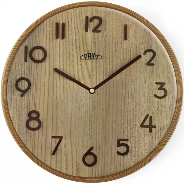 Nástěnné hodiny PRIM Natural Veneer E07P.4139.5053