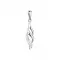 Stříbrný přívěsek se zirkony bílá vlnka 14046.1 crystal