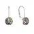 Stříbrné náušnice visací s krystaly Swarovski měsíční malé 31321.3 moonlight