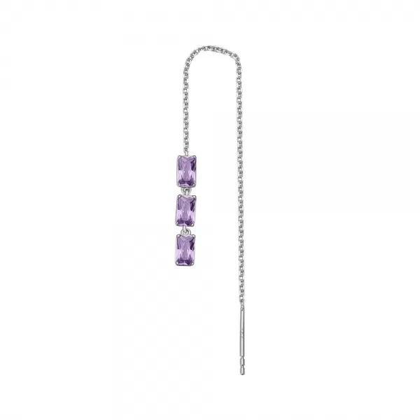 Single náušnice Brosway Fancy Magic Purple