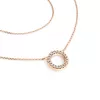 Náhrdelník kroužek s diamanty 10982-NH01-CV-DIA