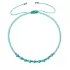 Textilní Miyuki náramek tyrkys 13037.3 turquoise