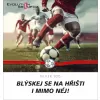 Textilní náramek Kabbalah červený se stříbrným fotbalovým míčem 13057.3 red