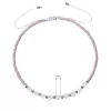 Textilní Miyuki náramek fialový amethyst 13037.3 amethyst