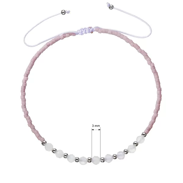 Textilní Miyuki náramek fialový amethyst 13037.3 amethyst