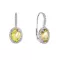 Stříbrné náušnice luxusní s pravými minerálními kameny žluté 11492.3 citrine