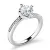 Zásnubní prsten bílé zlato 585/1000 přírodní diamanty 1.077 ct ZP-10963-B-DIA