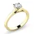 Dámský prsten žluté zlato 585/1000 přírodní diamant 0.62 ct G/SI 10966-ZL-DIA