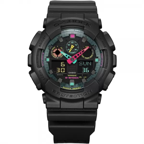 Casio G-Shock GA-100MF-1AER Multi-Fluorescent Accents Series