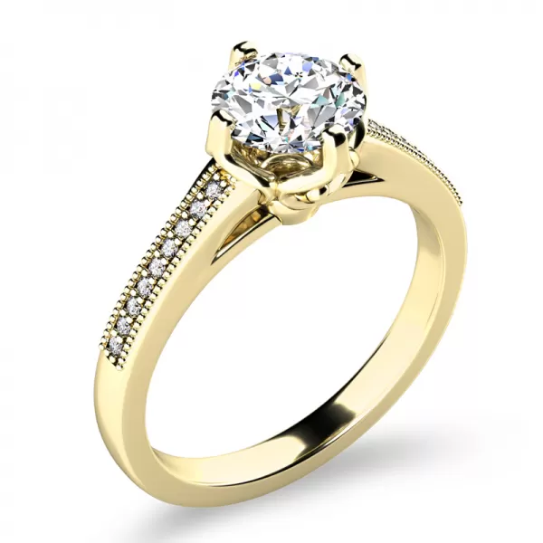 Zásnubní prsten s diamanty ZP-10977-ZL-DIA