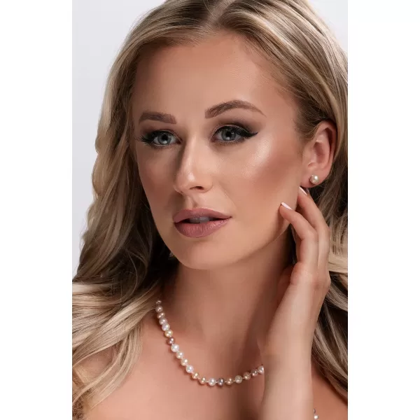 Perlový náhrdelník z pravých říčních perel mix barev 22004.3