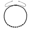 Textilní Miyuki náramek černý onyx 13037.3 black