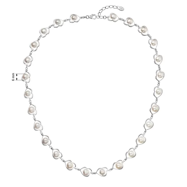 Stříbrný náhrdelník s říčními perlami ve stříbře 22048.1