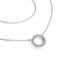 Náhrdelník kroužek s diamanty 10982-NH01-B-DIA
