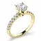 Dámský prsten žluté zlato 585/1000 přírodní diamanty 1.090 ct G/SI 10961-ZL-DIA