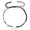 Kabbalah náramek se stříbrným nekonečnem 13048.3 black