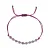 Textilní náramek fialový s korálky z amethystu 13059.3 amethyst
