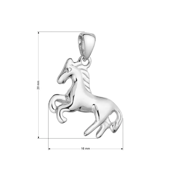 Stříbrný přívěsek jednorožec 64009