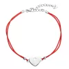 Kabbalah náramek se stříbrným srdcem 13049.3 red