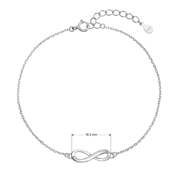 Stříbrný náramek nekonečno 63010