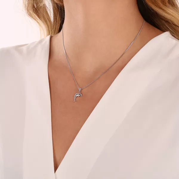 Stříbrný přívěsek delfínek 64019